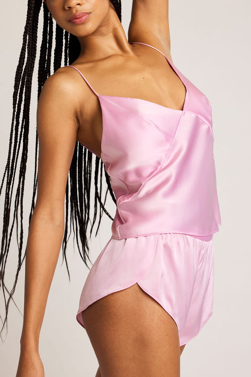 Eclipse Washable Silk Mini Short in Babe