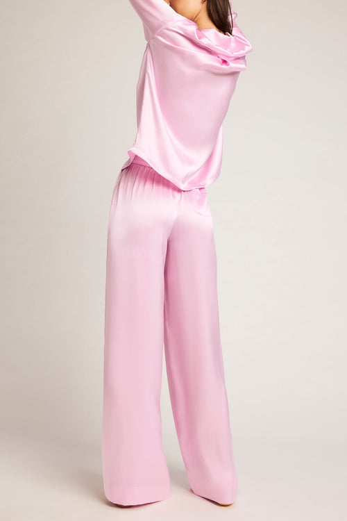 Eclipse Washable Silk Track Pant in Babe