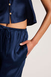 Thumbnail image #4 of Eclipse Washable Silk Drawstring Pant in Navy