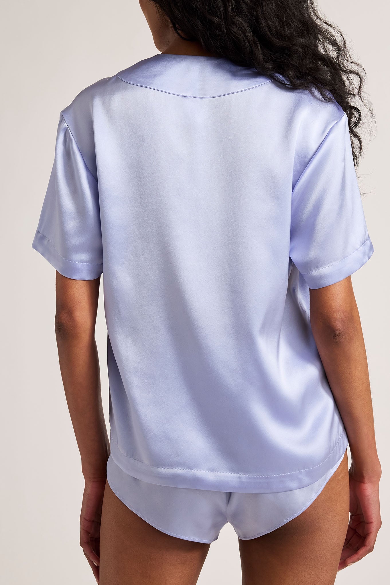 Eclipse Washable Silk V-Top in Muse