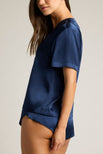 Thumbnail image #3 of Eclipse Silk V-Top in Navy