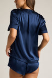 Thumbnail image #4 of Eclipse Silk V-Top in Navy