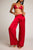 Eclipse Silk Track Pant in Cerise