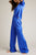 Eclipse Silk Track Pant in Cobalt