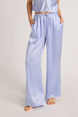 Negative Underwear Eclipse Washable Silk Drawstring Pant in Muse