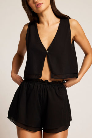 Island Tank in Black front
