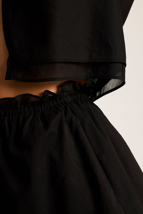 Island Tank in Black detail