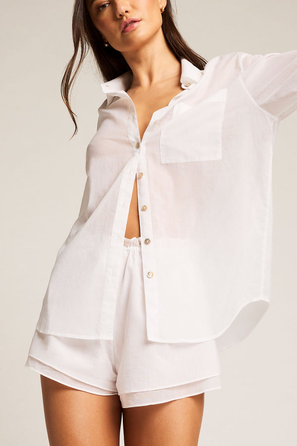 Whipped Track Pant in White