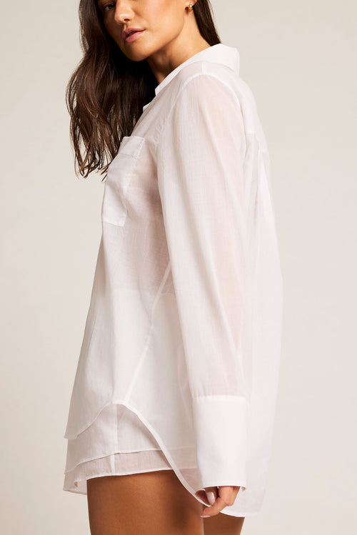Island Shirt in White side