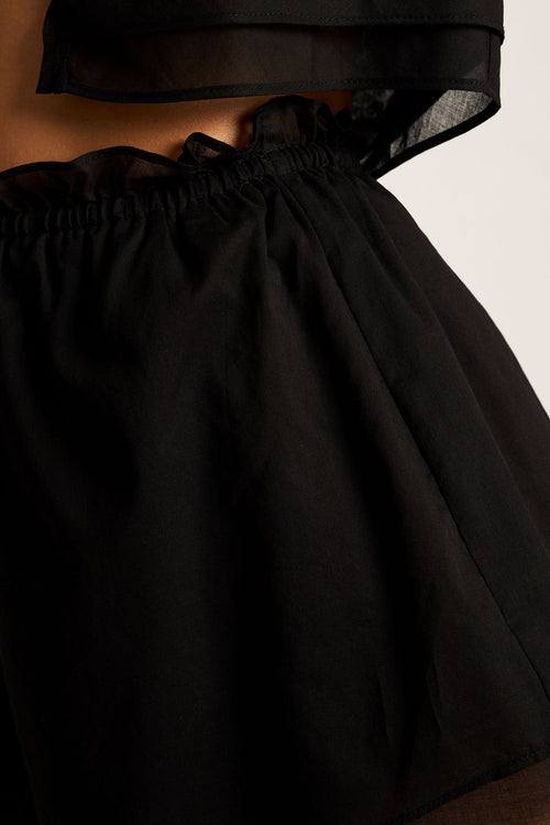 Island Short in Black detail
