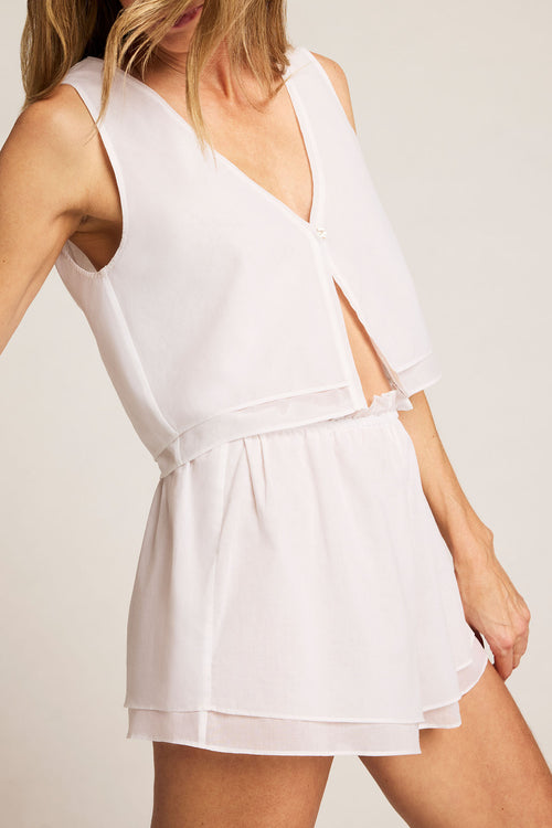 Island Short in White front