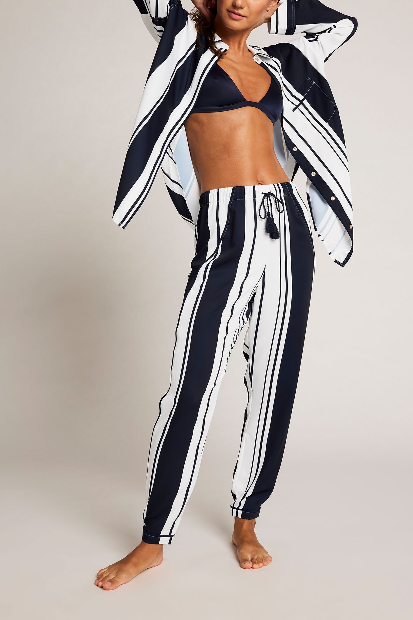 Supreme Jogger Pant in Midnight Stripe