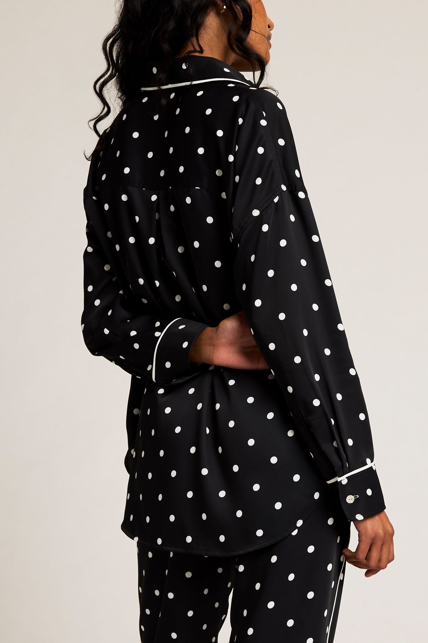 Supreme Shirt in White Dot – Negative