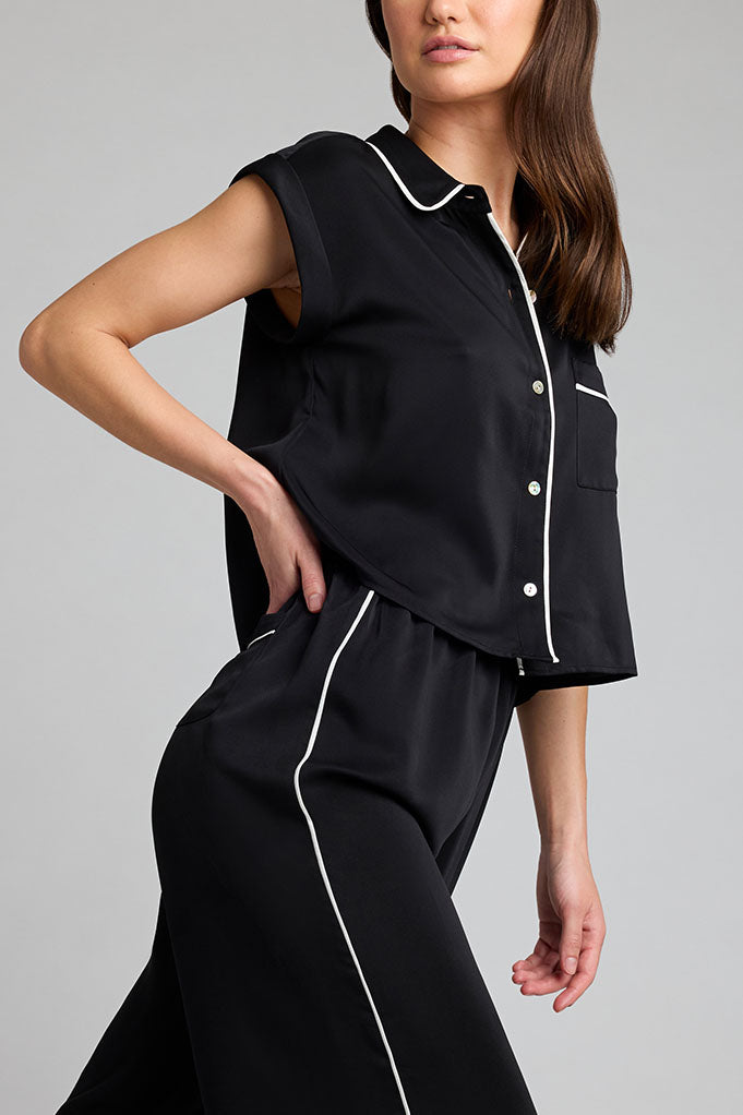 Supreme Short Sleeve Shirt in Black Negative Underwear