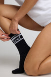 Thumbnail image #4 of Feel Good Varsity Sock in Black