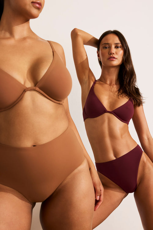 Swim French Cut Bottom in Fawn