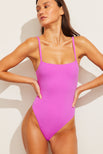 Thumbnail image #1 of Swim Straight Neck One-Piece in Orchid