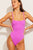 Swim Straight Neck One-Piece in Orchid