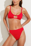 Thumbnail image #1 of Swim Cutout Top in Cherry