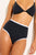 Swim High Waist Bottom in Black + White