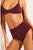 Swim High Waist Bottom in Garnet