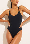 Thumbnail image #1 of Swim Strappy One-Piece in Black