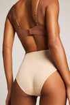 Thumbnail image #4 of Cloud Cotton High Brief in Honey (Pack)