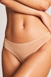 Thumbnail image #2 of Cloud Cotton Low Thong in Honey (Pack)