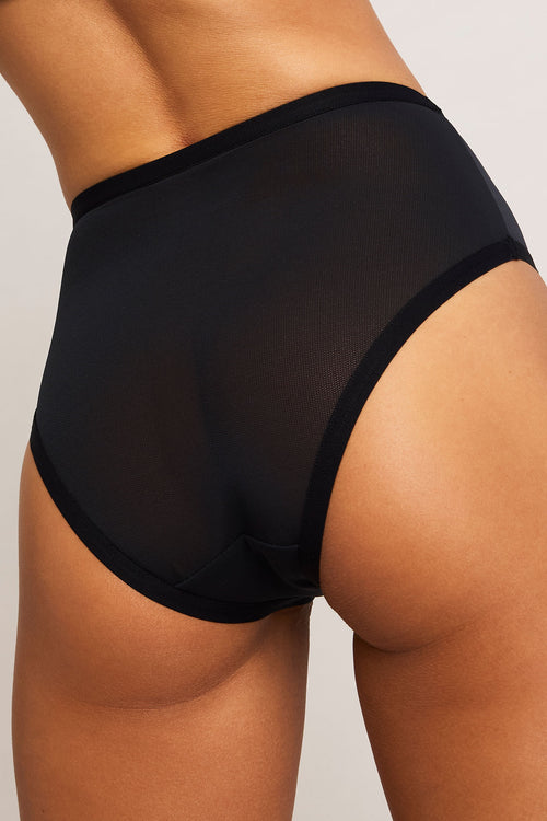 Sieve High Brief in Black
