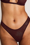 Thumbnail image #1 of Sieve Dipped Thong in Garnet Spark
