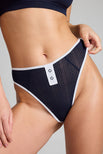 Thumbnail image #1 of Whipped French Cut Brief in Navy + White [Ksenia XS]