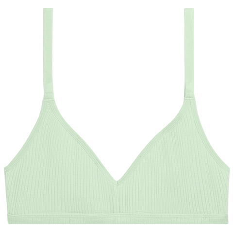 Detail view of Whipped Non-Wire Bra in Bay for sizer