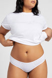 Thumbnail image #2 of Cotton Brief in White (Pack) [Brittney M-XL]