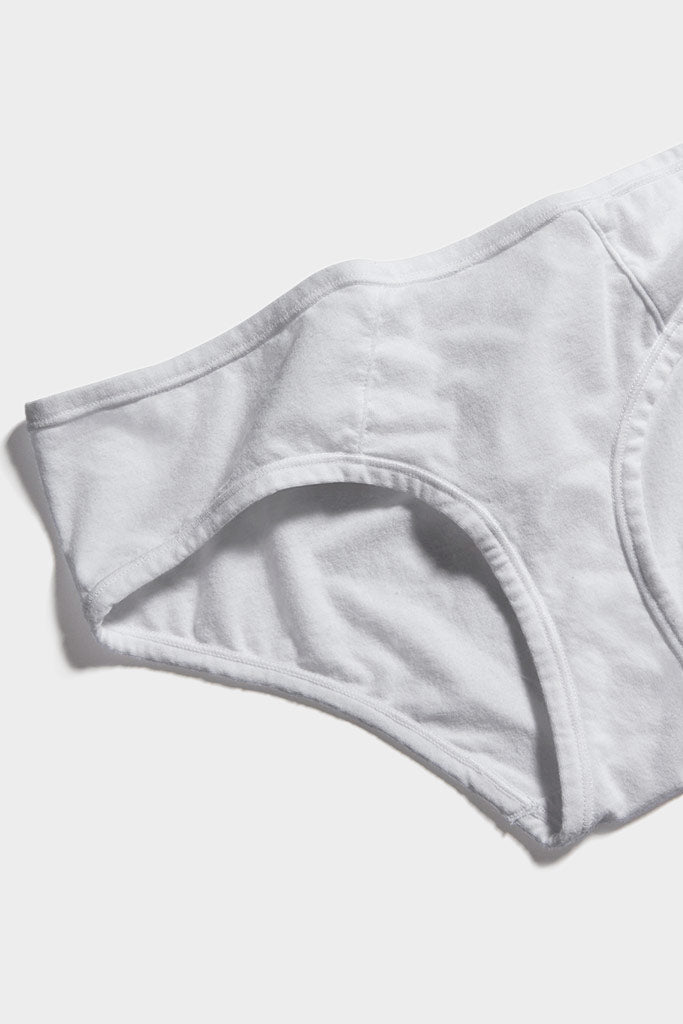 Women's White Cotton Brief  Women's White Bikini Brief Underwear –  Negative Underwear
