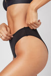 Thumbnail image #2 of Cotton French Cut Brief in Black (Pack) [Paula XS]