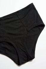 Thumbnail image #3 of Cotton High Waist Brief in Black (Pack)