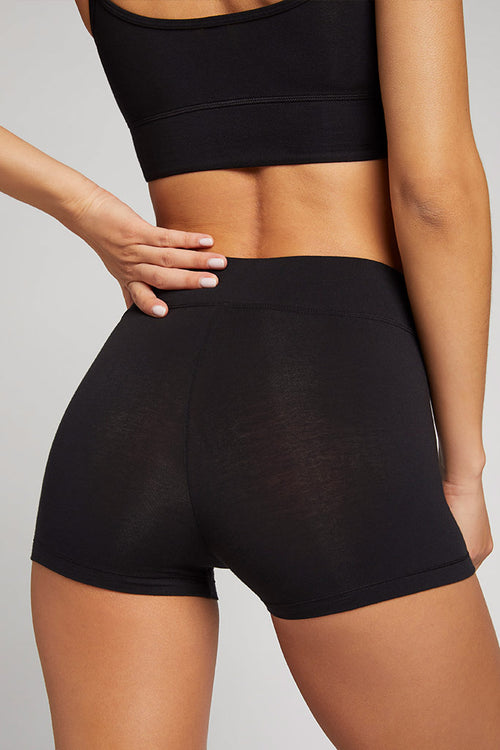 Cloud Cotton Mini Boy Short in Black (Pack)