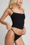 Thumbnail image #4 of Cotton String Bikini in Black (Pack)