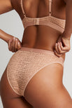 Thumbnail image #1 of Eyelet Lace French Cut Brief in Buff