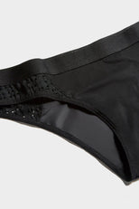 Thumbnail image #4 of Silky Brief in Eyelet Lace x Black
