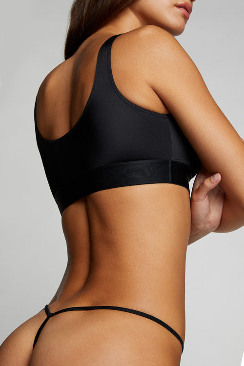 Shown here with our Glacé Bra Top in Black  [Ksenia XS]