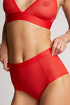 Thumbnail image #3 of Sieve High-Waist Brief in Cherry