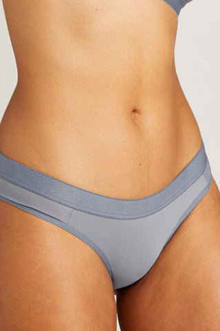 Detail view of Silky Brief in Slate for sizer