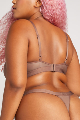 Detail view of Silky Thong in Haze for sizer