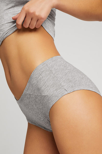 Negative  Whipped Mini Short in Heather Grey – Negative Underwear
