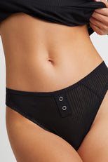 Thumbnail image #1 of Whipped French Cut Brief in Black [Ksenia XS]