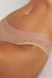 Thumbnail image #3 of Silky Brief in Eyelet Lace x Buff