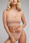 Thumbnail image #1 of Cotton Bralette in Buff [Adelina 1]