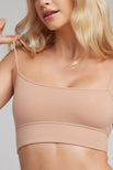Cotton Bralette in Coral  Coral Wireless Bralette - Bra Top – Negative  Underwear