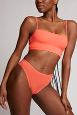 Thumbnail image #2 of Cotton Bralette in Coral